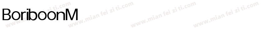 Boriboon Medium字体转换